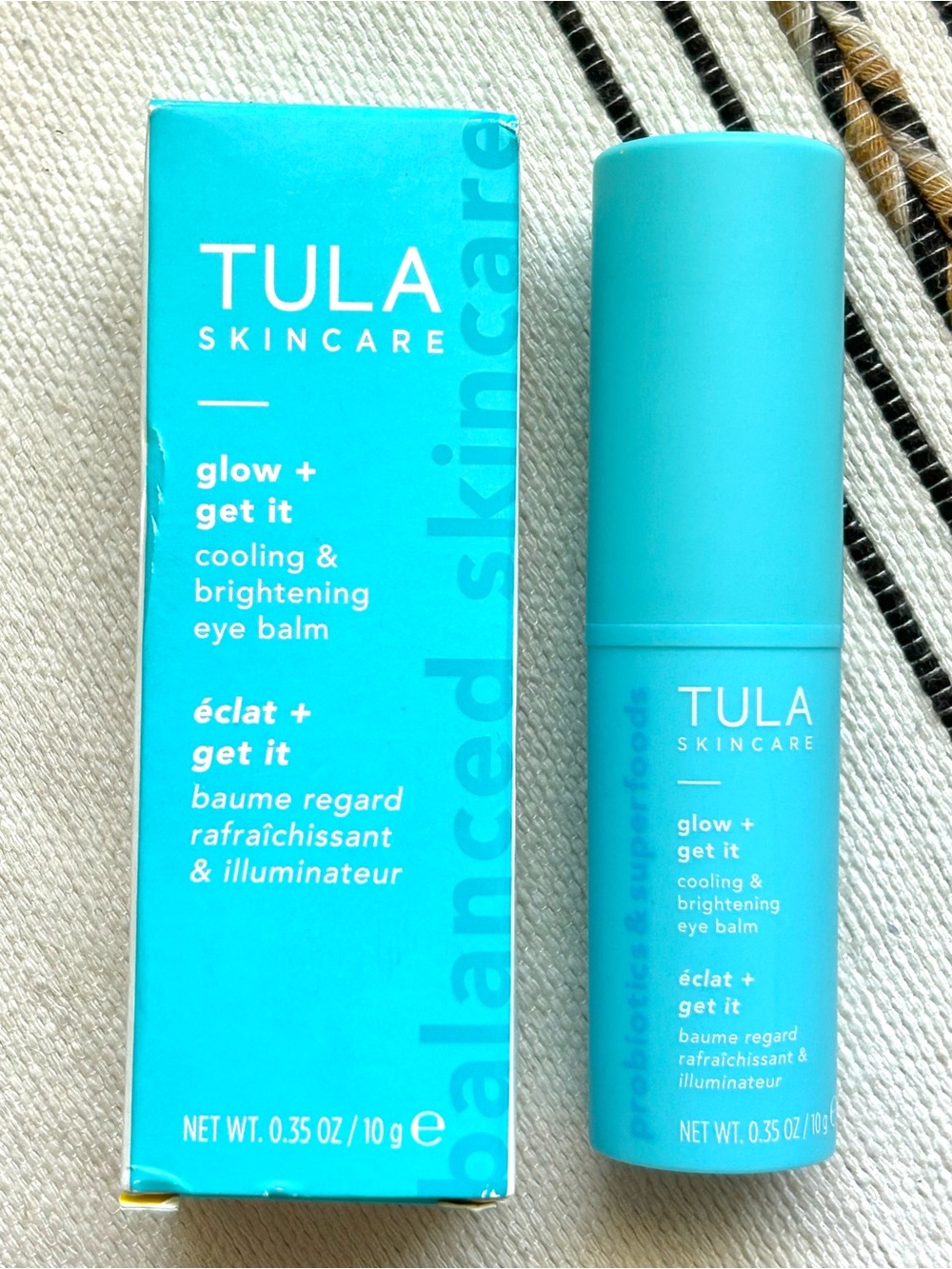 TULA Glow + Get It Cooling & Brightening Eye Balm 0.35 oz New in Box